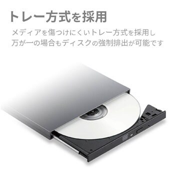 DVDディスクドライブ/M-DISC対応/TypeCケーブル付/USB3．0 ロジテック