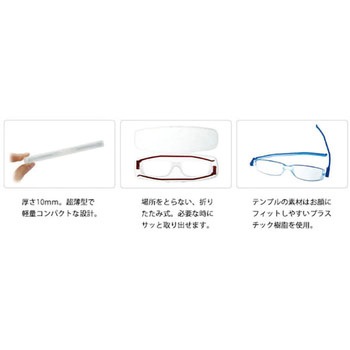 ナンニーニ 折りたたみ老眼鏡 コンパクトグラス2 サイモン