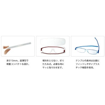 ナンニーニ 折りたたみ老眼鏡 コンパクトグラス2 サイモン