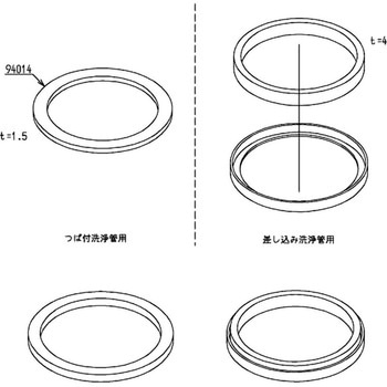 取替用パッキン(32mm差込み・つば付洗浄管用) TOTO