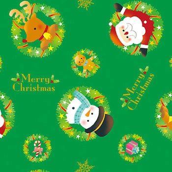 クリスマス包装紙 半才 ササガワ