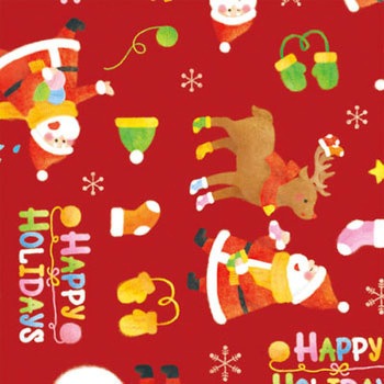 クリスマス包装紙 半才 ササガワ
