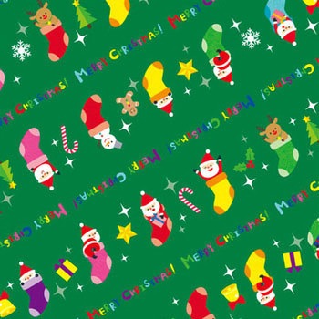 49-3054 クリスマス包装紙 半才 ササガワ 32000554