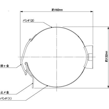 消火器ブラケットバンド式 ヤマトプロテック