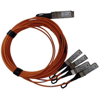 40GbE QSFP+ to 4x10GbE SFP+ 5m AOC ブレークアウトケーブル HP(日本ヒューレット・パッカード)