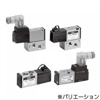 5ポートソレノイドバルブ直動ポペットタイプ弾性体シール - SMC