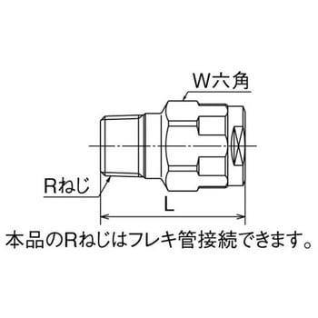 WJ1-1313-S WJ1型 テーパおねじ 1個 オンダ製作所 【通販サイトMonotaRO】