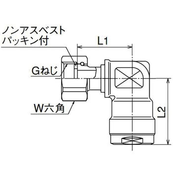 WL12型 エルボアダプター オンダ製作所 樹脂管用継手 【通販モノタロウ】