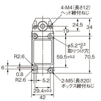 D4A-3101N 小型重装備リミットスイッチ D4A-□N 1個 オムロン(omron