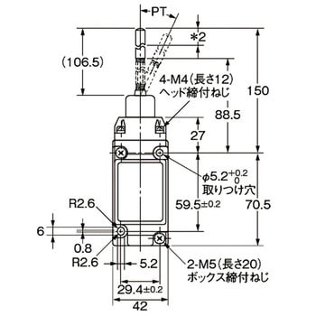 D4A-3114N 小型重装備リミットスイッチ D4A-□N 1個 オムロン(omron