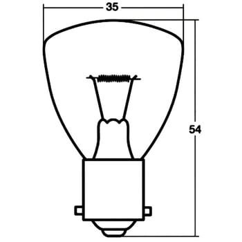 ヘッドランプ、フォグランプ用電球(つばなしシングル) 24V STANLEY