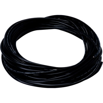 ソフトビニールキャップタイヤケーブル 黒色 全長20m導体外径1.5mm 1巻