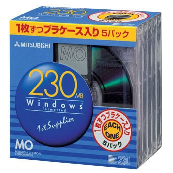 KR230D1X5S 3.5型 MOディスク 1ケース(5枚) 三菱ケミカル 【通販モノタロウ】