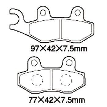 SZ340 ��֎ԗp�u���[�L�p�b�h NTB 32693927