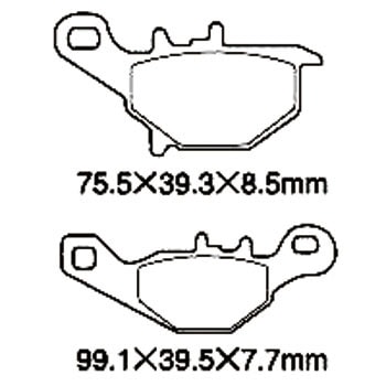 SZ351 ��֎ԗp�u���[�L�p�b�h NTB 32693981