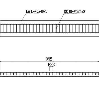 WUC-X 10-519 組込型グレーチング 並目 WUC-X型 1枚 片岡産業 【通販 