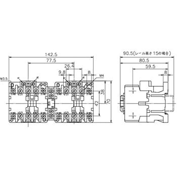 可逆形電磁接触器 戸上電機製作所