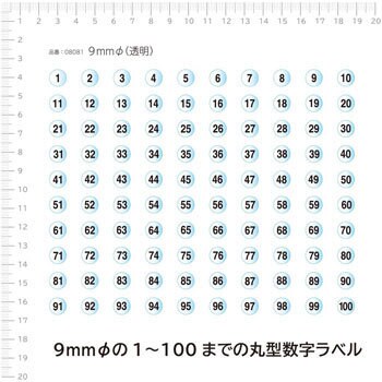 特殊ラベル 数字 エーワン タックラベル 通販モノタロウ 8075