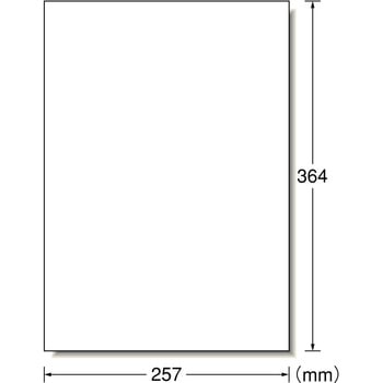 ラベルシールプリンタ兼用 マット紙ラベル 257×364 エーワン(ラベル)