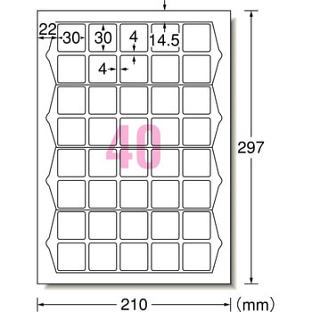 ラベルシールプリンタ兼用 マット紙ラベル エーワン(ラベル)