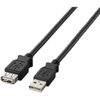 USB延長ケーブル A-A 2重シールドケーブル RoHS ブラック