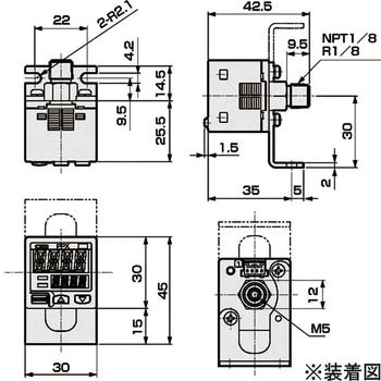 デジタル圧力センサPPXシリーズ用取付金具 CKD