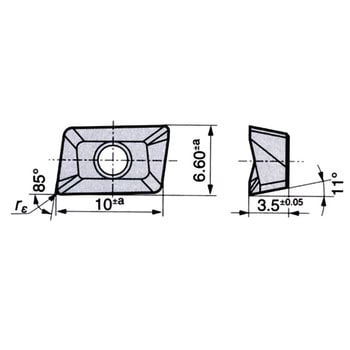 チップ Apet S 平行四辺形85 コーナー半径 0 4mm 1箱 10個