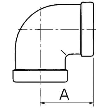 90°エルボ ステンレス製ねじ込み継手