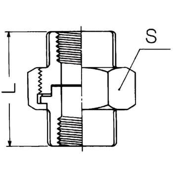 U ユニオン ステンレス製ねじ込み継手 1個 オーエヌ工業(ONK) 【通販