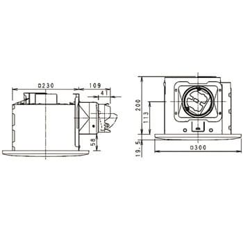 FY-24S7 天井埋込形換気扇 ルーバーセットタイプ 1台 パナソニック