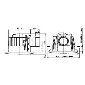 FY-25MC1 丸型天井埋込形換気扇 1台 パナソニック(Panasonic) 【通販