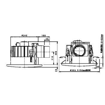 FY-25MCG1 丸型天井埋込形換気扇 1台 パナソニック(Panasonic) 【通販