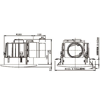 FY-30MC1 丸型天井埋込形換気扇 1台 パナソニック(Panasonic) 【通販