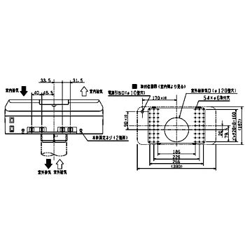 V 06j 給排気型jファン 6畳用 1台 三菱電機 通販サイトmonotaro