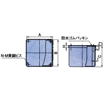 PB303020KJHW 防水カブセ蓋プルボックス 1個 日動電工 【通販サイト