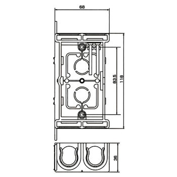 配ボックス 耳付型 Cシリーズ 日動電工