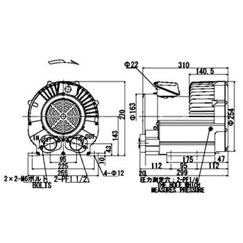 U2V-220 3048 昭和電機 昭和 電動送風機 渦流式高圧シリーズ ガスト