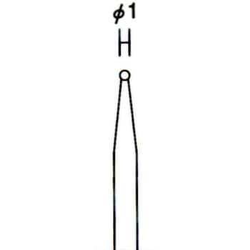 NO.28212 ダイヤモンドビット丸 Φ1.0mm プロクソン(PROXXON) シャフト径2.35mm 1パック(2本) - 【通販モノタロウ】