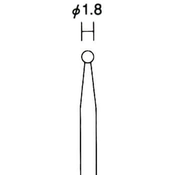 NO.28222 ダイヤモンドビット丸 Φ1.8mm プロクソン(PROXXON) シャフト