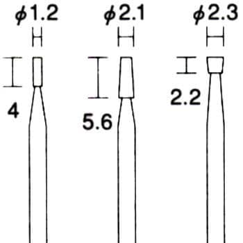 NO.28752 超硬カッター3種セット プロクソン(PROXXON) シャフト径2.35mm - 【通販モノタロウ】