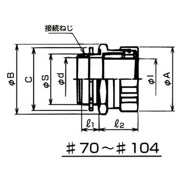 コネクタ(薄鋼電線管おねじ付) 三桂製作所