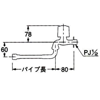 フレキつき自在水栓 カクダイ