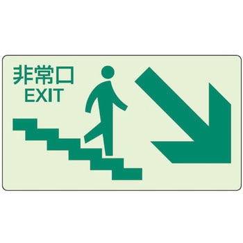 避難・誘導標識 蓄光ステッカー ユニット