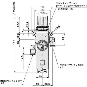 WB500-LLC6 小型フィルタレギュレータ WB500シリーズ 1個 CKD 【通販