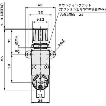 RB500-SSC4 小型レギュレータ RB500シリーズ 1個 CKD 【通販サイト