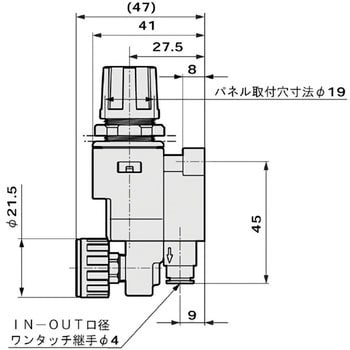 RB500-SSC4 小型レギュレータ RB500シリーズ 1個 CKD 【通販サイト
