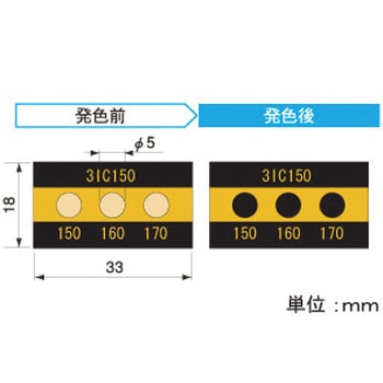 サーモカラーセンサー 3温表示タイプ(10℃間隔) アセイ工業