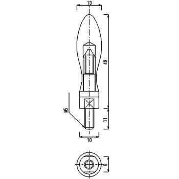 ハンドル用握り (回転タイプ) SS400製 大阪魂