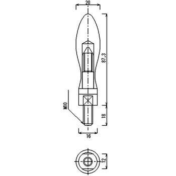ハンドル用握り (回転タイプ) SS400製 大阪魂