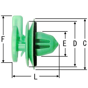 MT173-30 トヨタタイプ クリップ ノーブランド 33022692